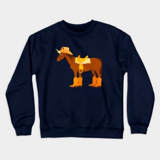 Back in the Saddle Unicorn Crewneck Sweatshirt